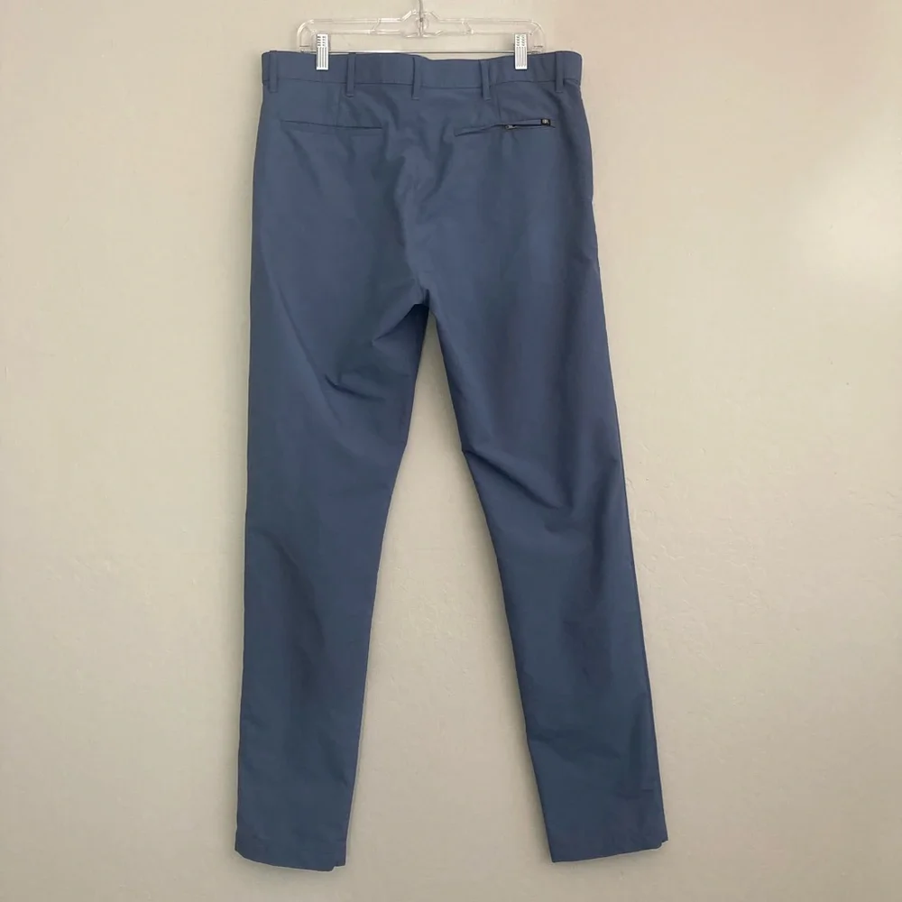 *Banana Republic Flat Front Slim Performance Pant 36 blue